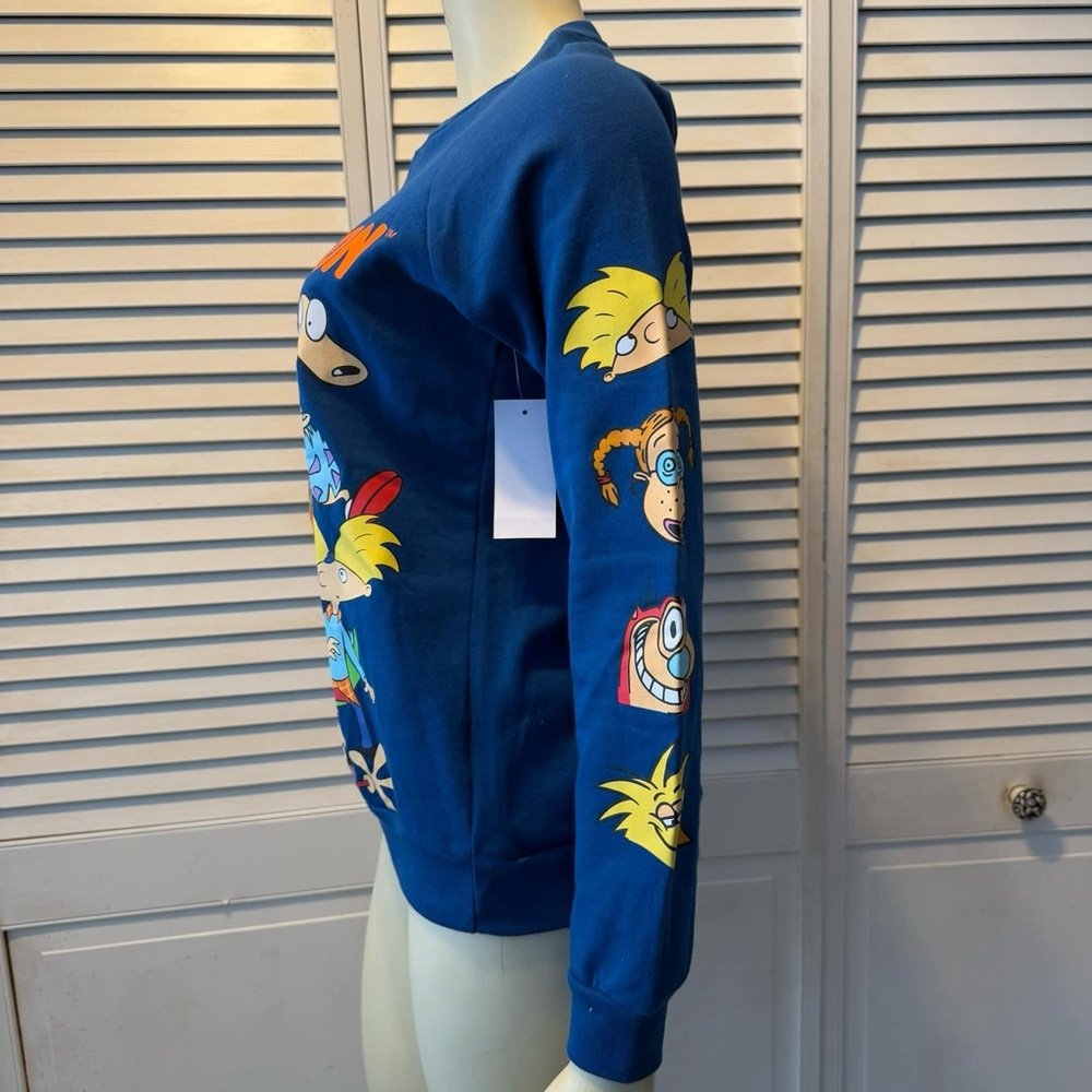 Women's Nickelodeon Sweatshirt XS Blue - Picture 2 of 7